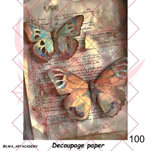 100 کاغذ دکوپاژ (Decoupage Paper) - تصویر 1