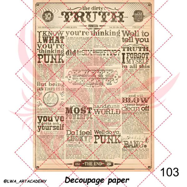 کاغذ دکوپاژ (Decoupage Paper) - تصویر 1