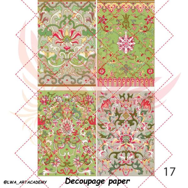 17 کاغذ دکوپاژ (Decoupage Paper) - تصویر 1