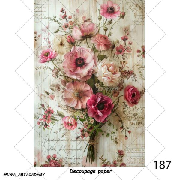 187 کاغذ دکوپاژ (Decoupage Paper) - تصویر 1