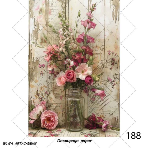188 کاغذ دکوپاژ (Decoupage Paper) - تصویر 1