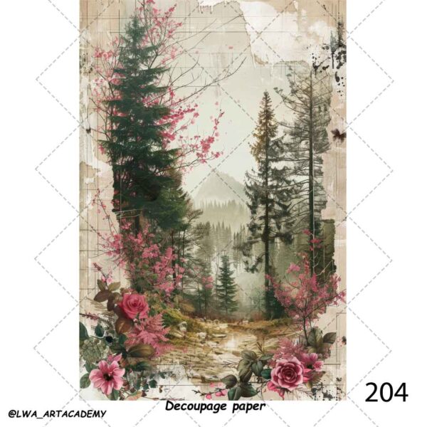 204 کاغذ دکوپاژ (Decoupage Paper) - تصویر 1