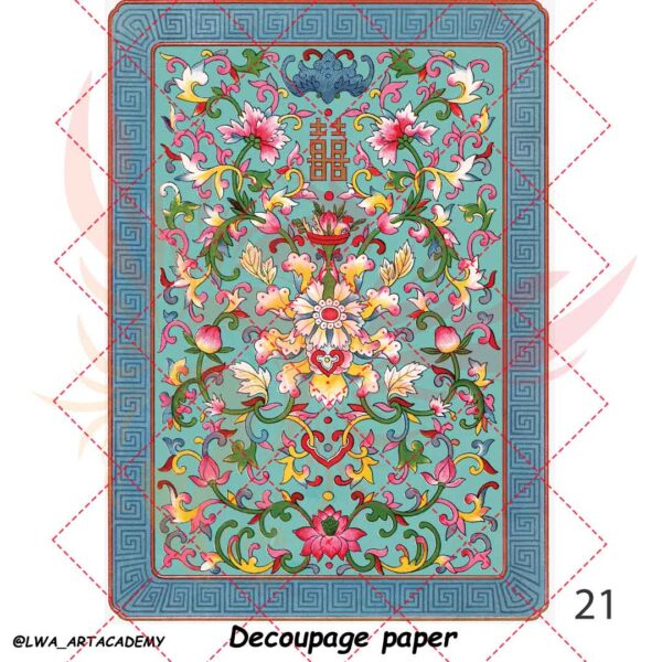 21 کاغذ دکوپاژ (Decoupage Paper) - تصویر 1