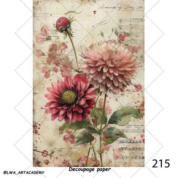 215 کاغذ دکوپاژ (Decoupage Paper) - تصویر 1