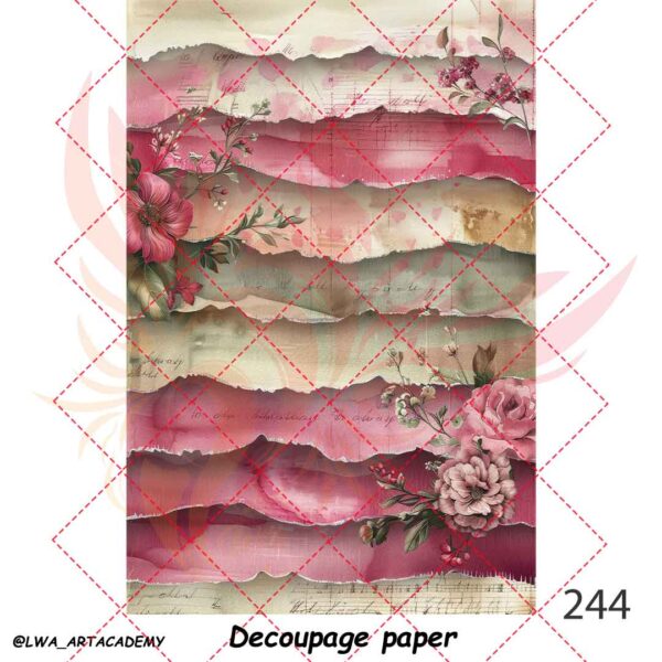 244 کاغذ دکوپاژ (Decoupage Paper) - تصویر 1