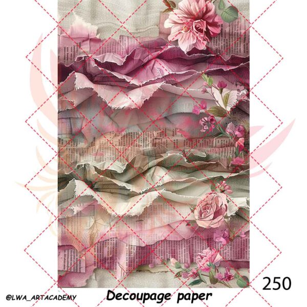 250 کاغذ دکوپاژ (Decoupage Paper) - تصویر 1