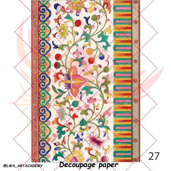 27 کاغذ دکوپاژ (Decoupage Paper) - تصویر 1