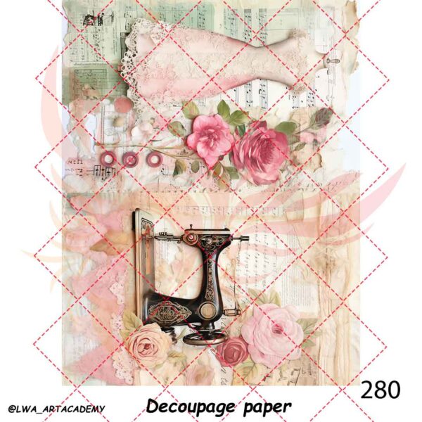 280 کاغذ دکوپاژ (Decoupage Paper) - تصویر 1