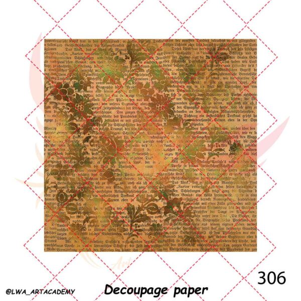 306 کاغذ دکوپاژ (Decoupage Paper) - تصویر 1