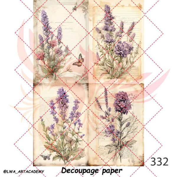 332 کاغذ دکوپاژ (Decoupage Paper) - تصویر 1