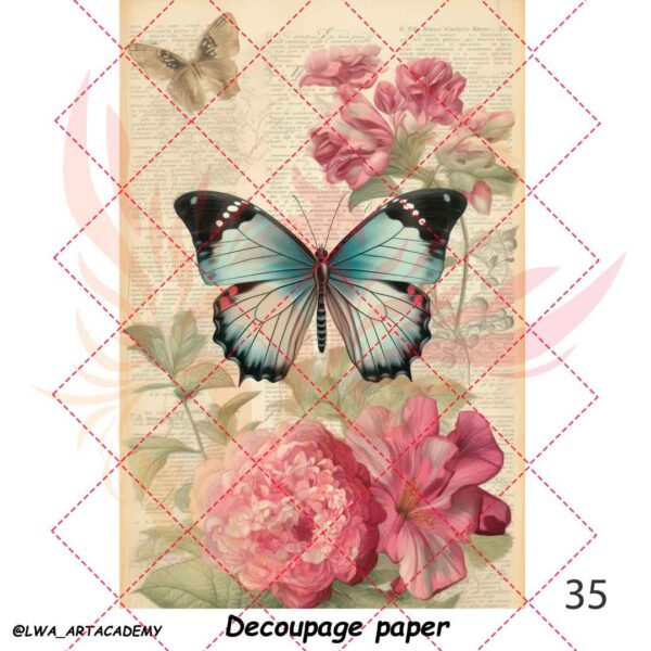 35 کاغذ دکوپاژ (Decoupage Paper) - تصویر 1