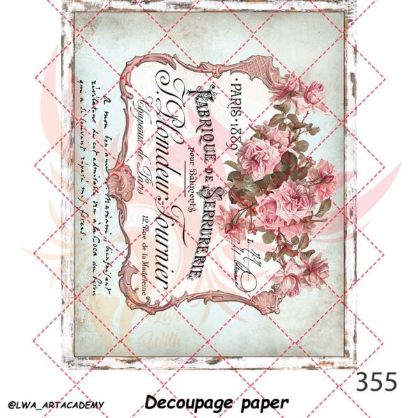 355 کاغذ دکوپاژ (Decoupage Paper) - تصویر 1