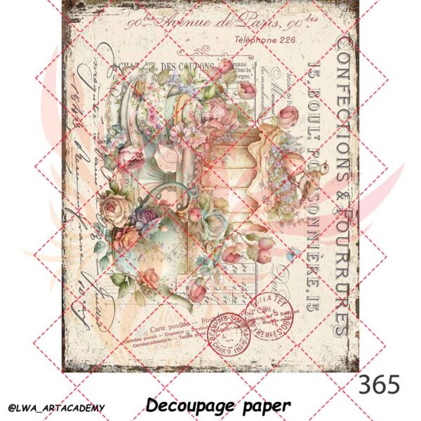365 کاغذ دکوپاژ (Decoupage Paper) - تصویر 1
