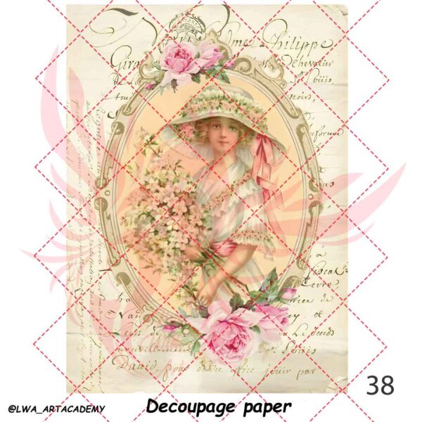 38 کاغذ دکوپاژ (Decoupage Paper) - تصویر 1