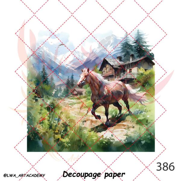 386 کاغذ دکوپاژ (Decoupage Paper) - تصویر 1