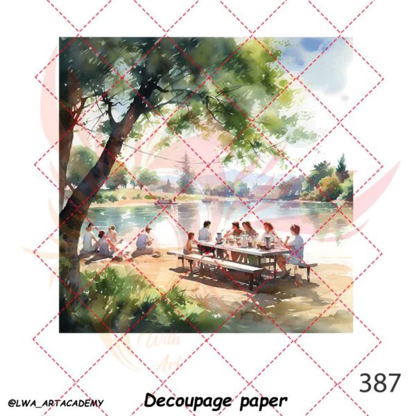 387 کاغذ دکوپاژ (Decoupage Paper) - تصویر 1