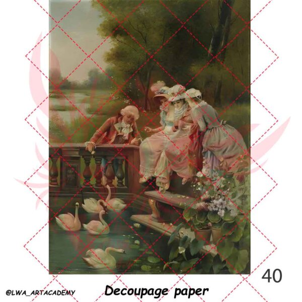 40 کاغذ دکوپاژ (Decoupage Paper) - تصویر 1