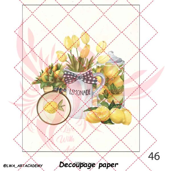 46 کاغذ دکوپاژ (Decoupage Paper) - تصویر 1