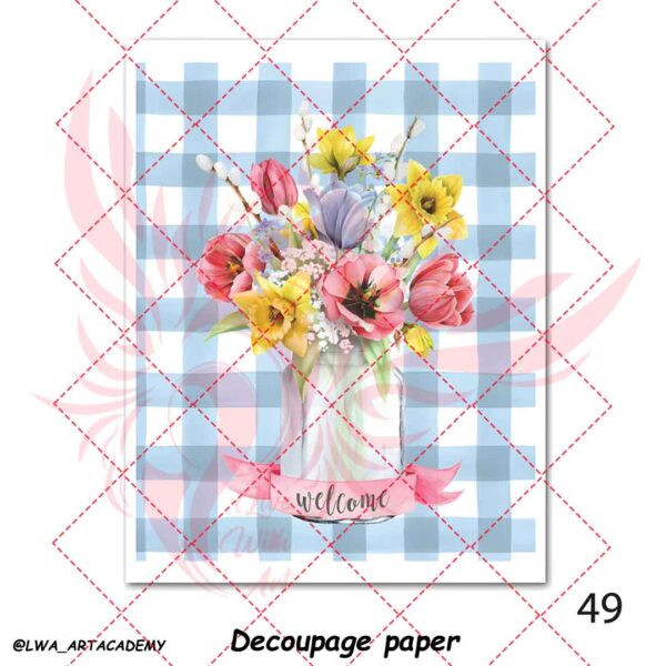 49 کاغذ دکوپاژ (Decoupage Paper) - تصویر 1