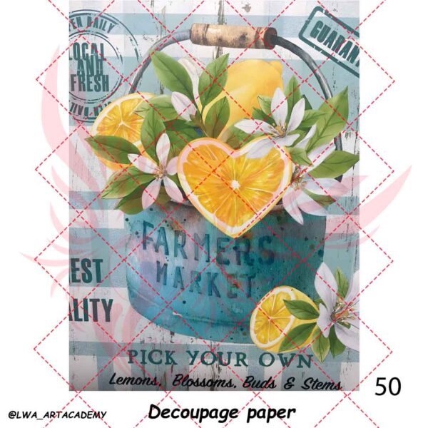 50 کاغذ دکوپاژ (Decoupage Paper) - تصویر 1