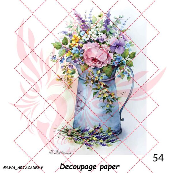 54 کاغذ دکوپاژ (Decoupage Paper) - تصویر 1