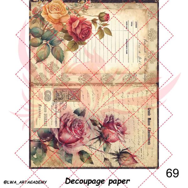 69 کاغذ دکوپاژ (Decoupage Paper) - تصویر 1