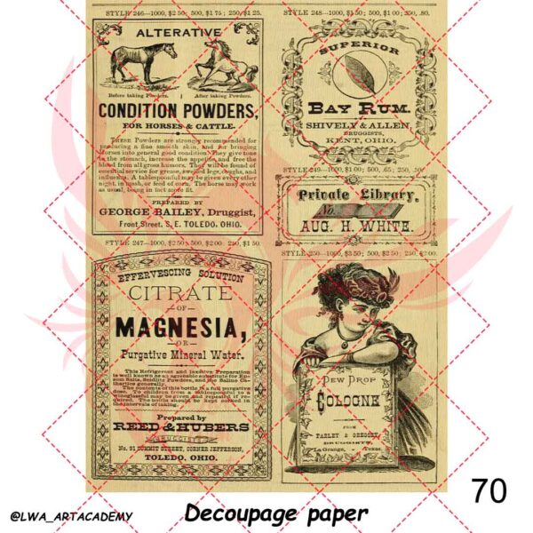 کاغذ دکوپاژ (Decoupage Paper) - تصویر 1