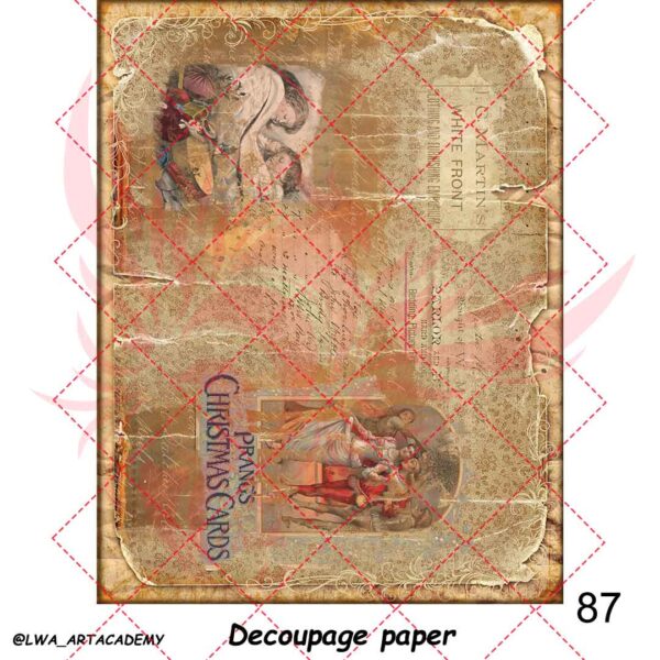 87 کاغذ دکوپاژ (Decoupage Paper) - تصویر 1