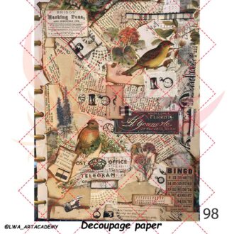 کاغذ دکوپاژ (Decoupage Paper)