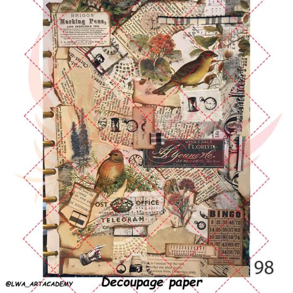 کاغذ دکوپاژ (Decoupage Paper) - تصویر 1