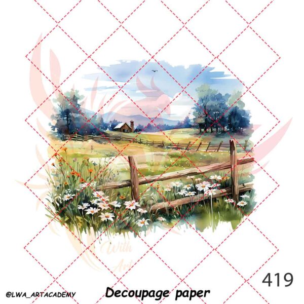 419 کاغذ دکوپاژ (Decoupage Paper) - تصویر 1