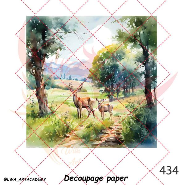 434 کاغذ دکوپاژ (Decoupage Paper) - تصویر 1