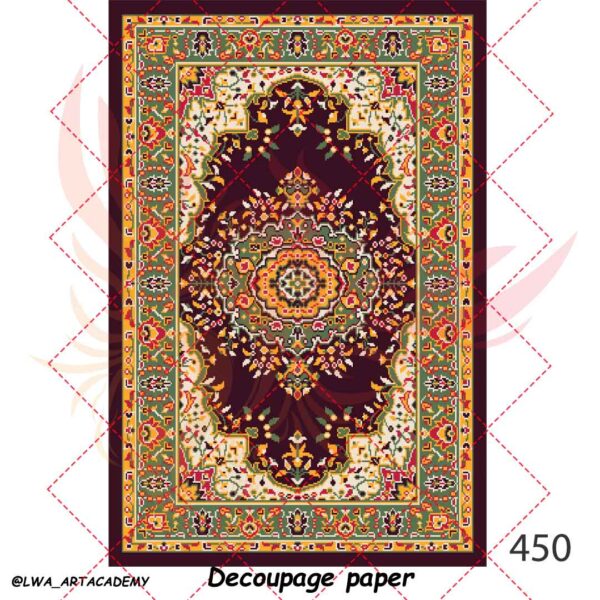 کاغذ دکوپاژ (Decoupage Paper) (کپی) - چاپ به عنوان ترنسفر آبی (سولو ترنسفر) - تصویر 1