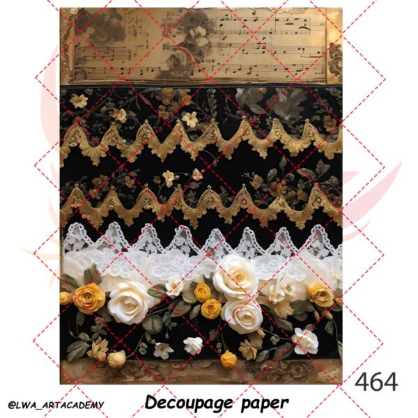 464 کاغذ دکوپاژ (Decoupage Paper) - تصویر 1