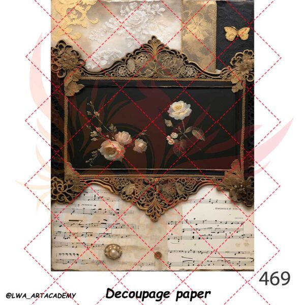 469 کاغذ دکوپاژ (Decoupage Paper) - تصویر 1