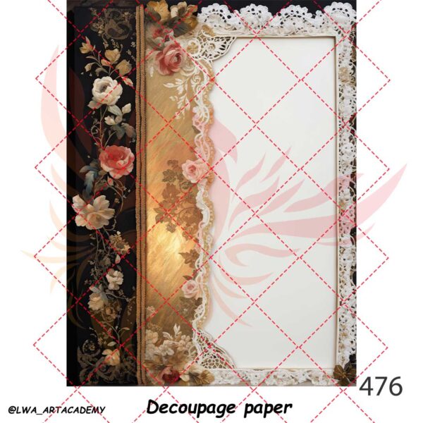 476 کاغذ دکوپاژ (Decoupage Paper) - تصویر 1