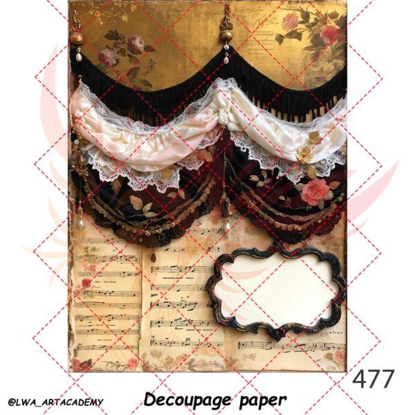 477 کاغذ دکوپاژ (Decoupage Paper) - تصویر 1