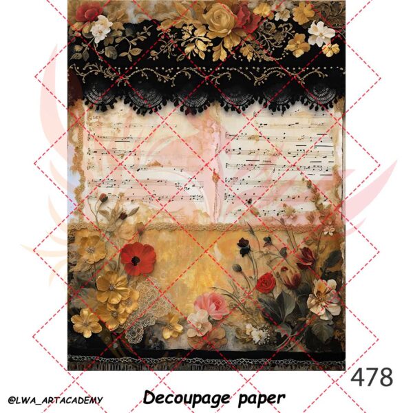 کاغذ دکوپاژ (Decoupage Paper) - تصویر 1