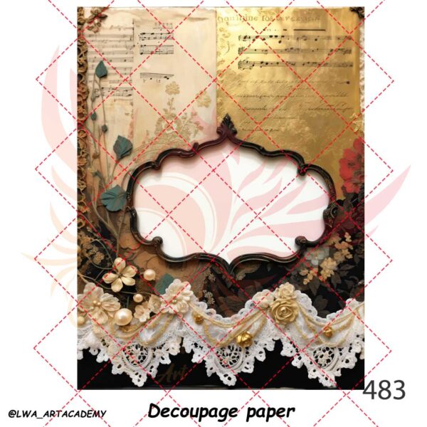 483 کاغذ دکوپاژ (Decoupage Paper) - تصویر 1