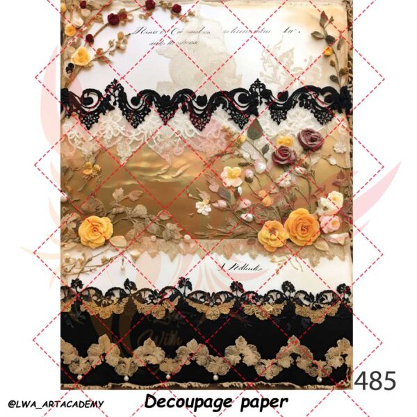 485 کاغذ دکوپاژ (Decoupage Paper) - تصویر 1
