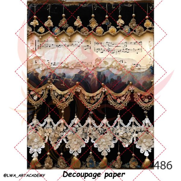 486 کاغذ دکوپاژ (Decoupage Paper) - تصویر 1