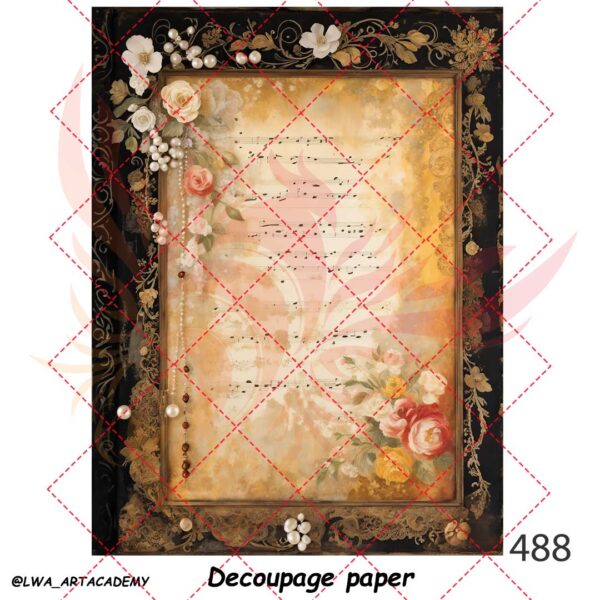 488 کاغذ دکوپاژ (Decoupage Paper) - تصویر 1