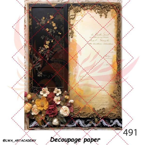 491 کاغذ دکوپاژ (Decoupage Paper) - تصویر 1
