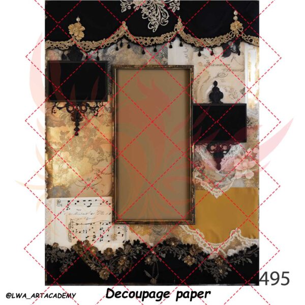 495 کاغذ دکوپاژ (Decoupage Paper) - تصویر 1