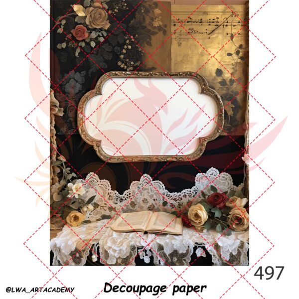 497 کاغذ دکوپاژ (Decoupage Paper) - تصویر 1
