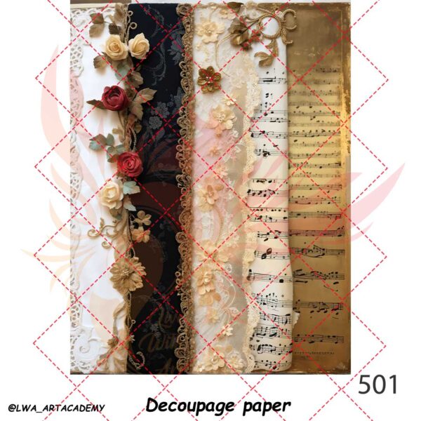 501 کاغذ دکوپاژ (Decoupage Paper) - تصویر 1