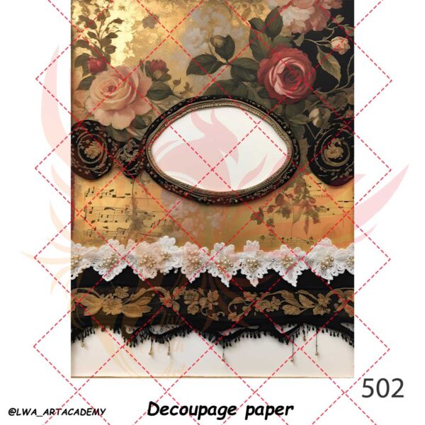 502 کاغذ دکوپاژ (Decoupage Paper) - تصویر 1