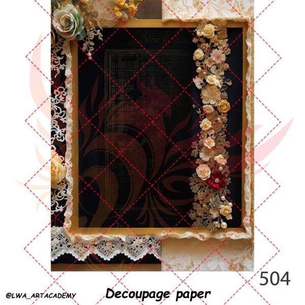 504 کاغذ دکوپاژ (Decoupage Paper) - تصویر 1