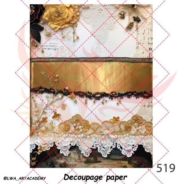 519 کاغذ دکوپاژ (Decoupage Paper) - تصویر 1