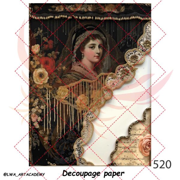 520 کاغذ دکوپاژ (Decoupage Paper) - تصویر 1